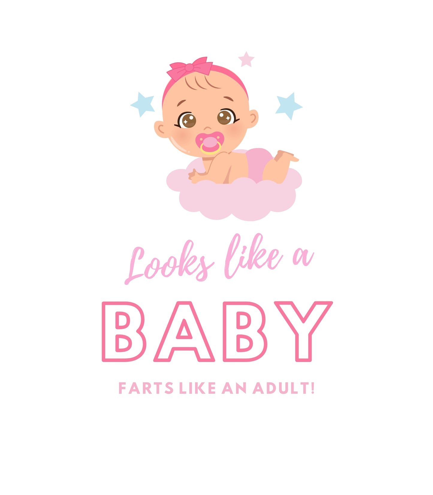 Infant Fine Jersey Bodysuit - Looks Like a Baby - GIRL