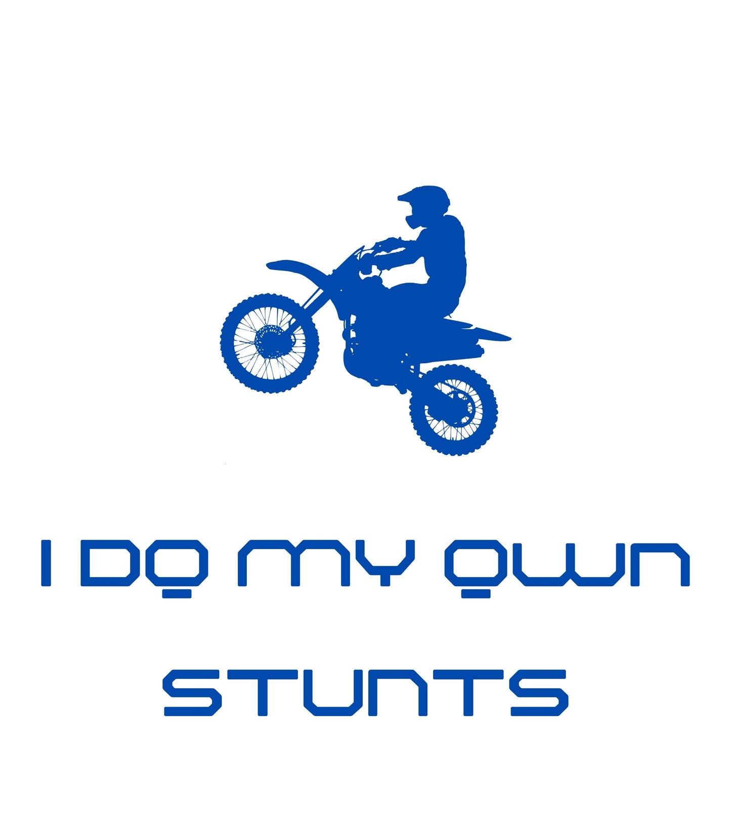 Infant Fine Jersey Bodysuit - I Do My Own Stunts - Motorbike